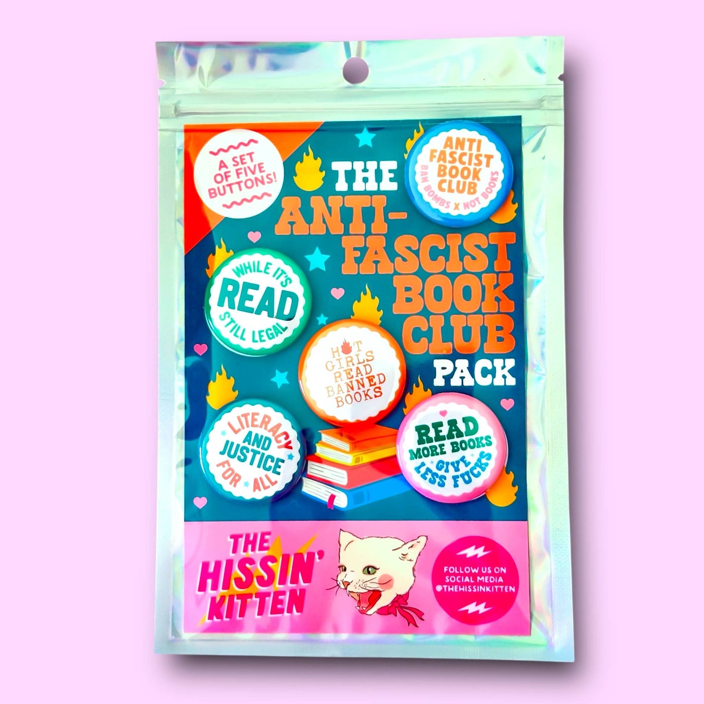 The Anti-Fascist Book Club Pack (Buttons or Magnets!)