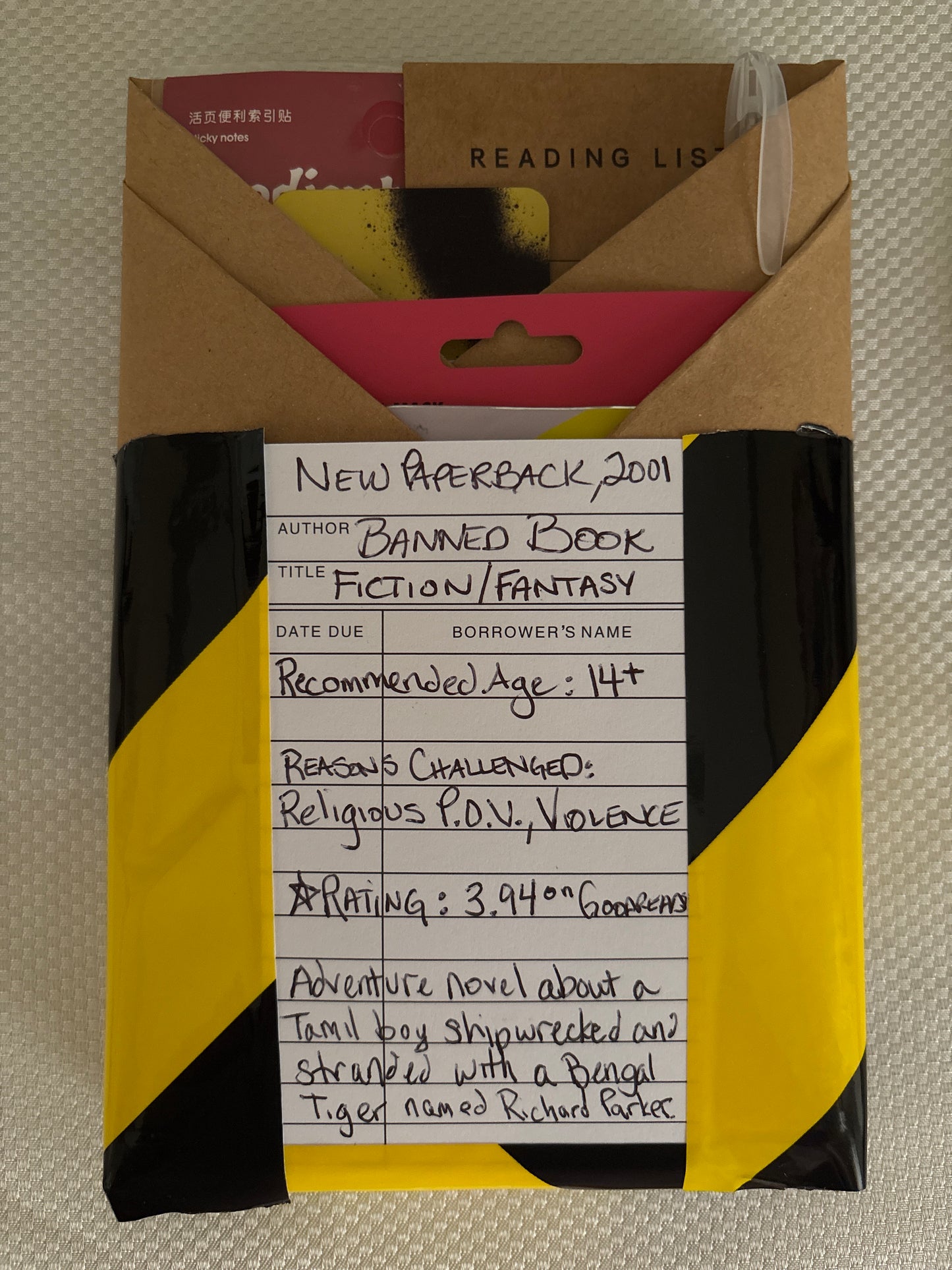 Blind Date with a Banned Book - Fantasy Fiction, 2001