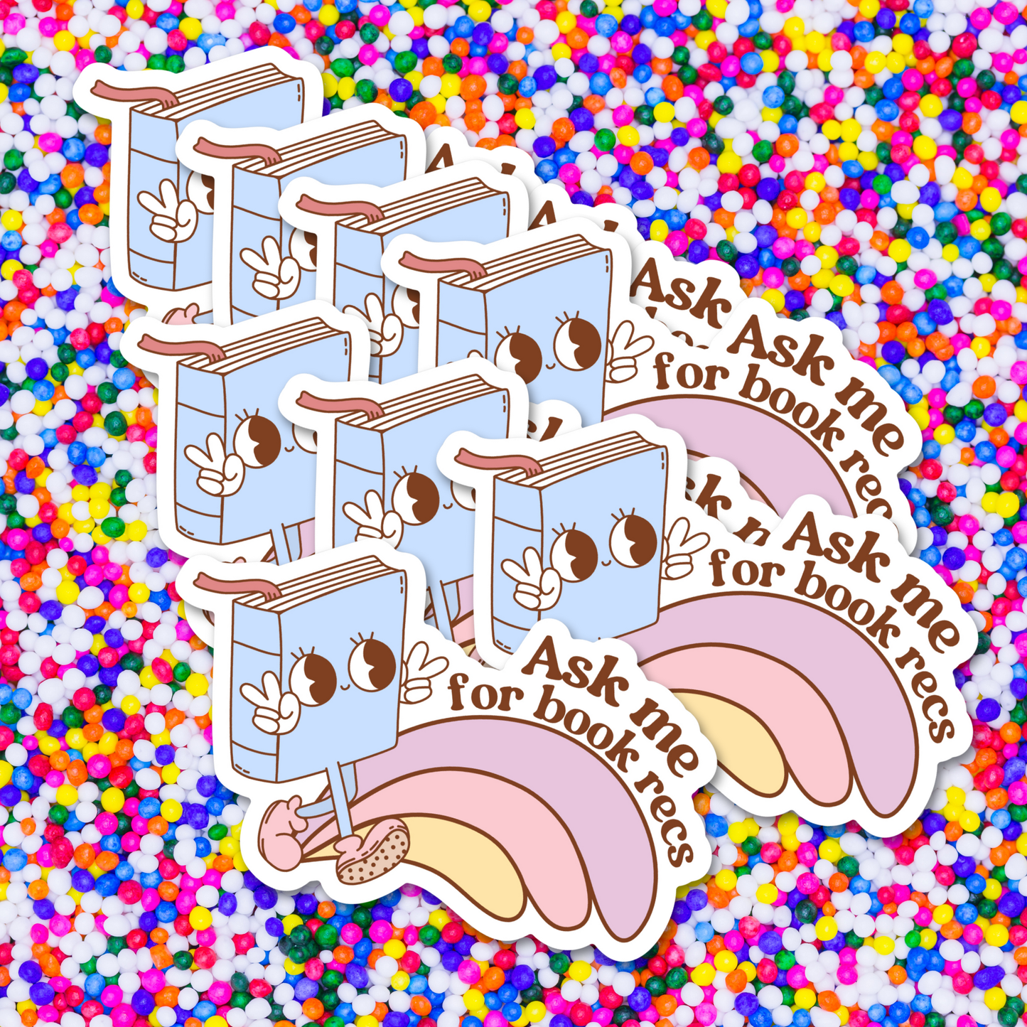 Ask Me For Book Recommendations Bookish Sticker
