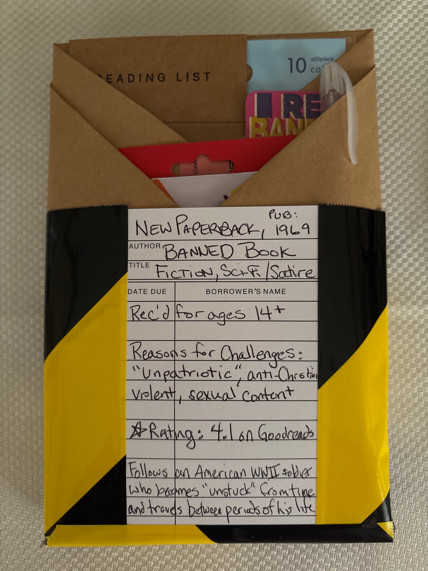 Blind Date with a Banned Book - Sci-Fi / Satirical Fiction, 1969
