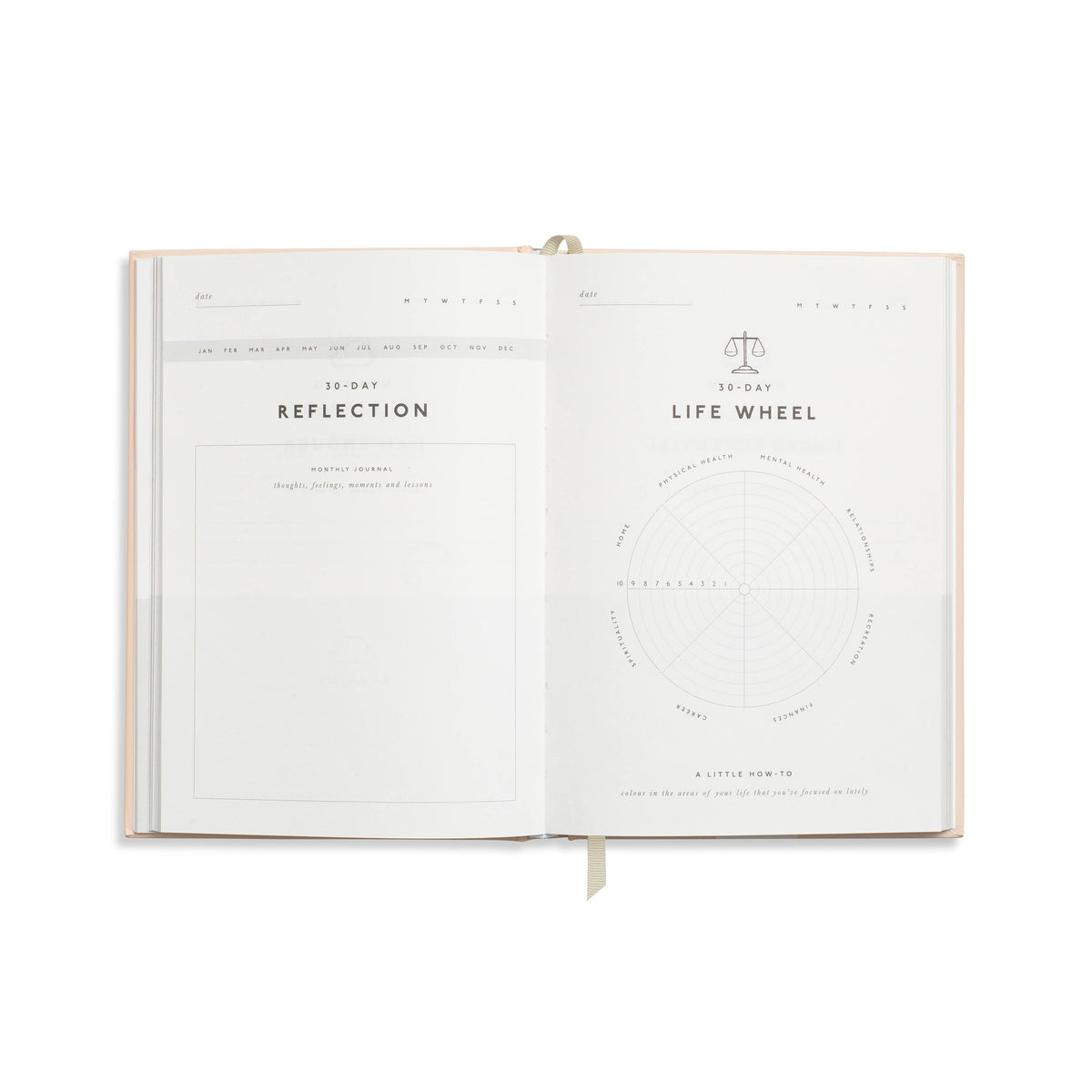 Guided Gratitude Journal, A5 Hardcover - Taking My Time