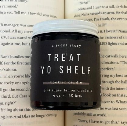 Treat Yo Shelf -  Bookish Candle | Book Themed Candle