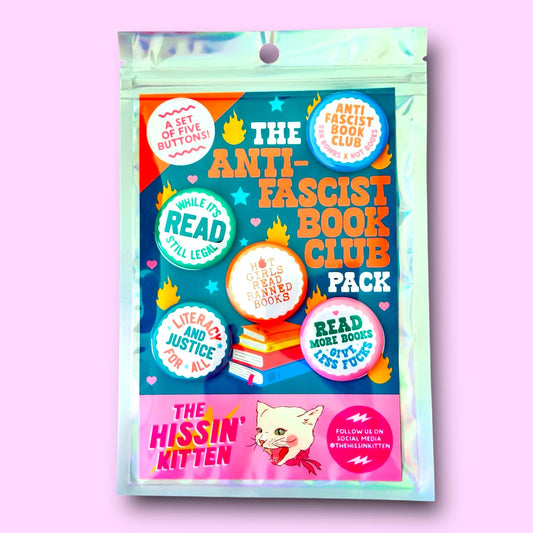 The Anti-Fascist Book Club Pack (Buttons or Magnets!)