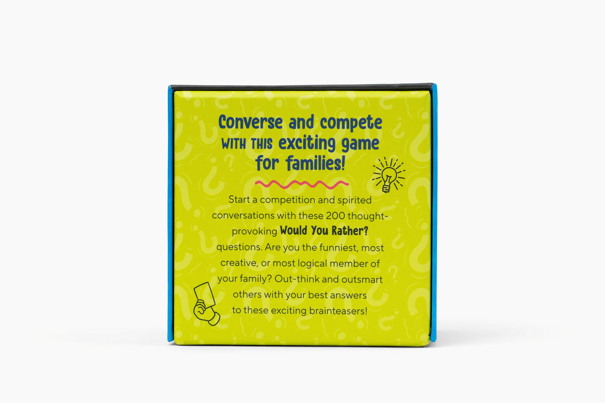Would You Rather? Family Card Game