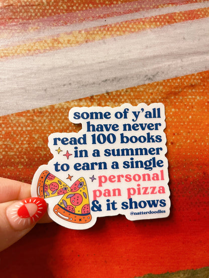 Personal Pizza Pan Book It Nostalgia Sticker