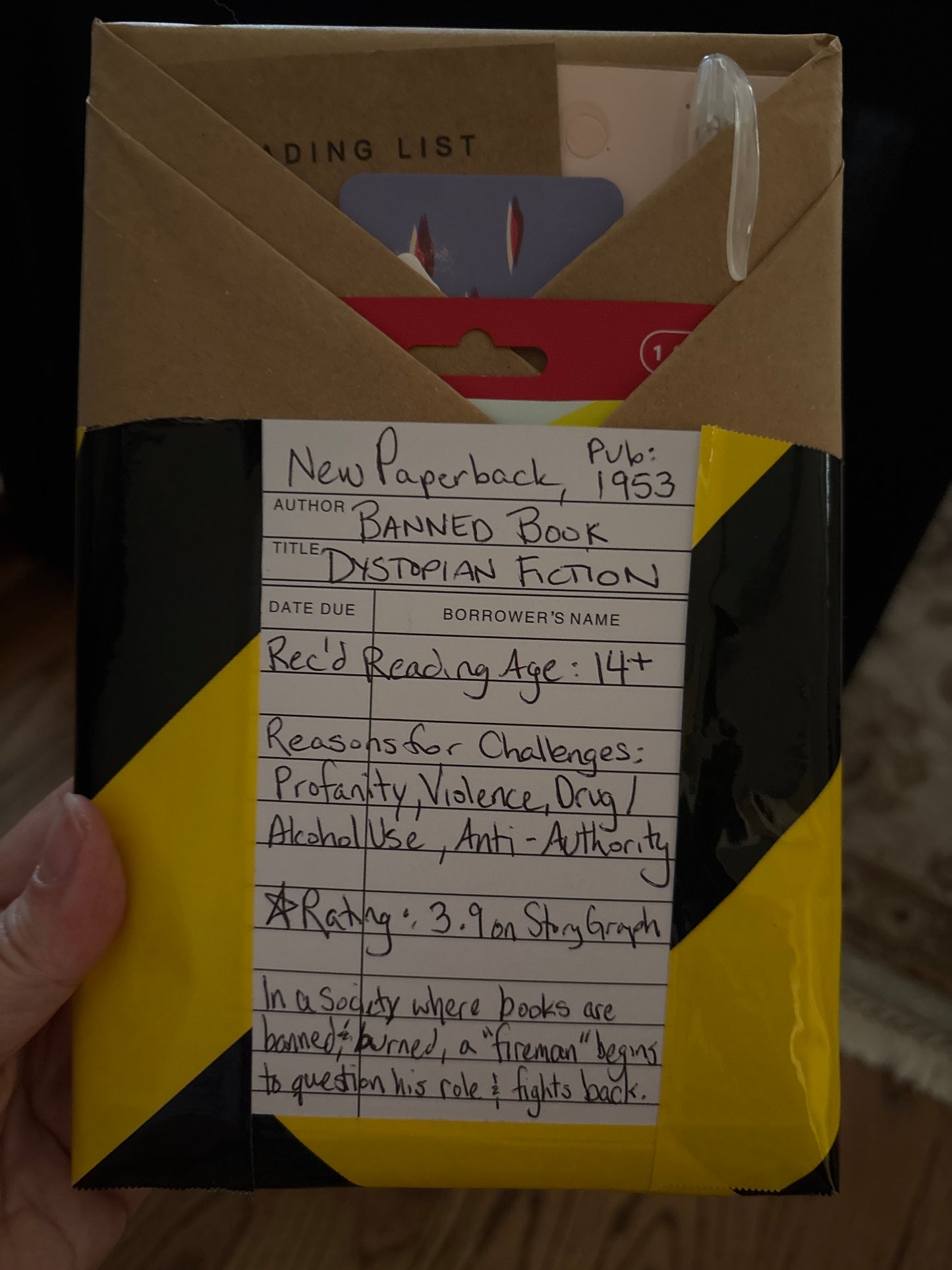Blind Date with a Banned Book - Dystopian Fiction, 1953