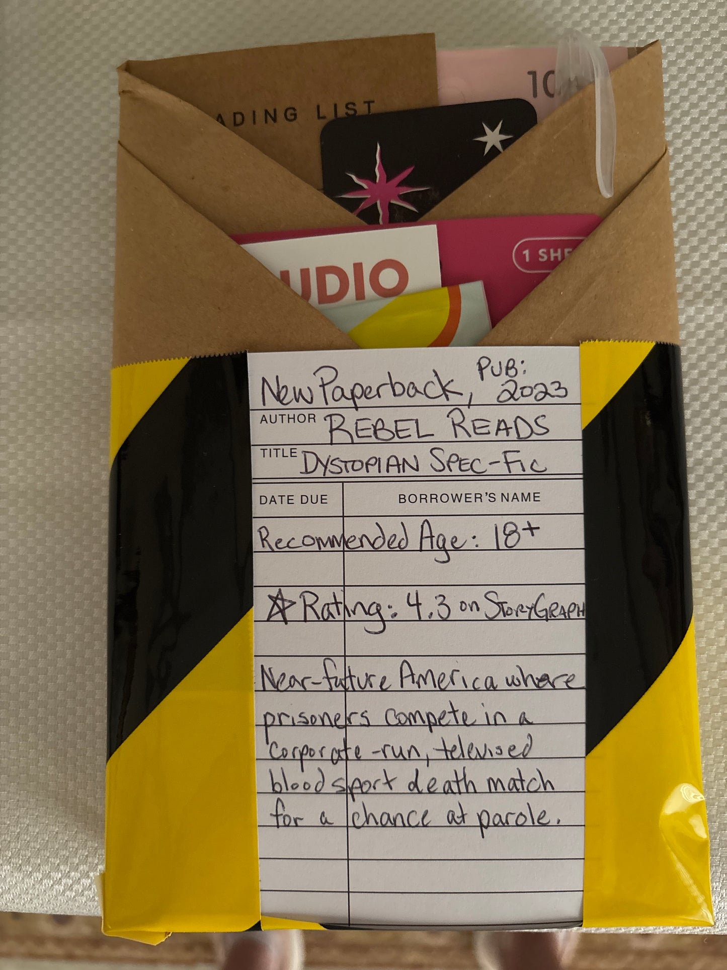 Blind Date with a Rebel Read - Dystopian Fiction, 2023