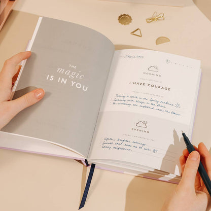 Guided Gratitude Journal, A5 Hardcover - Taking My Time