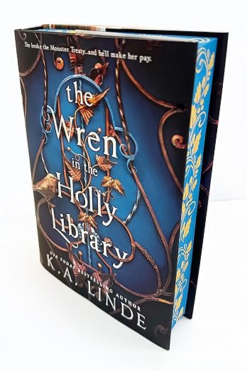 The Wren in the Holly Library (Deluxe Limited Edition - Sprayed Edges) - K.A. Linde | Pre-Owned Hardcover - Like New Condition