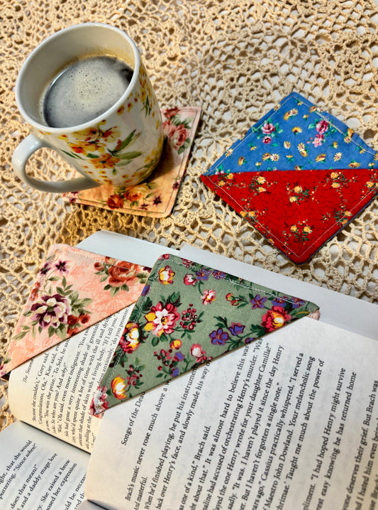 Large Fabric Bookmark Coasters