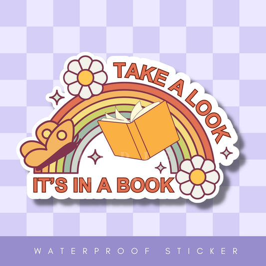 Take A Look It's In A Book Sticker