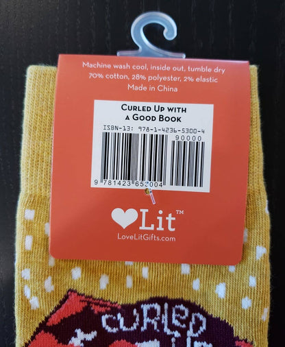 Bookish Socks - Curled Up with a Good Book