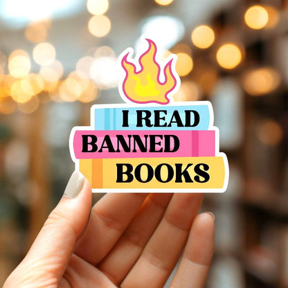 I Read Banned Books Sticker