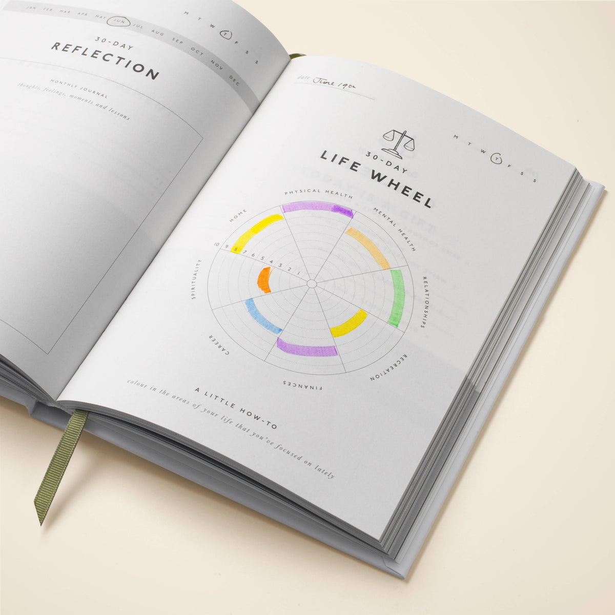 Guided Gratitude Journal, A5 Hardcover - Taking My Time